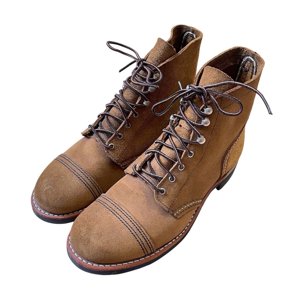 Red Wing Heritage Women 9 Iron Ranger 3364 Brown Suede Leather Lace Up Boots